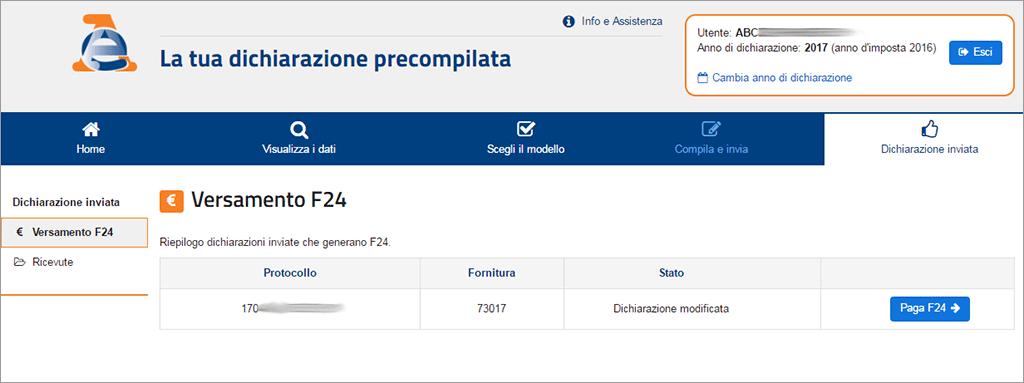 I versamenti con F24 Nel caso in cui si presenti il modello 730 e non si abbia il sostituto d'imposta, è possibile