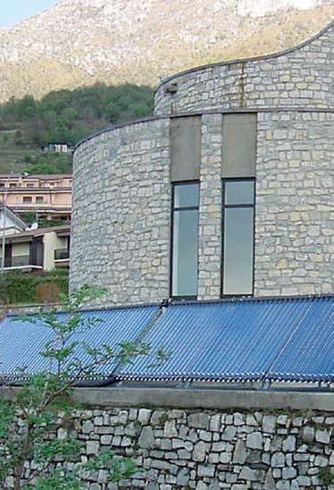 Chiesa di Fatima Civate - Lecco Realizzazione di impianto solare termico e installazione di caldaia a condensazione Particolare dell impianto solare termico Fra le apparizioni mariane, quelle