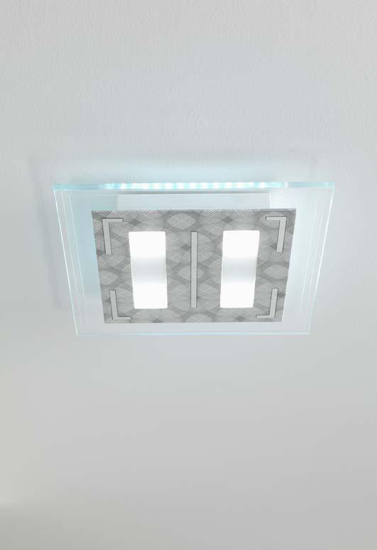 SIBILLA Désian R&D Lampada a LED da soffitto a diffusione. Corpo in alluminio verniciato con possibilità elementi di diversi colori secondo palette RAL.
