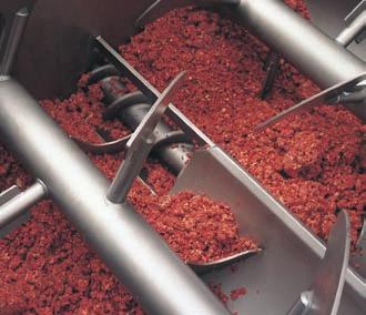 La standardizzazione completa del grasso in linea Per: Confezioni di carne macinata pronta all uso Produzione di Hamburgher Produzione di Salsicce Produzione di Salami Produzione di Mortadella Touch