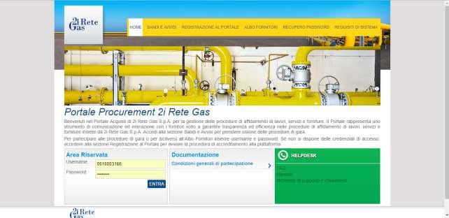 Inserire Utente e Password poi cliccare su Entra. Attenzione! Rispettare le minuscole e le maiuscole L accesso può avvenire tramite i comuni browser Internet Explorer, Chrome, Firefox.