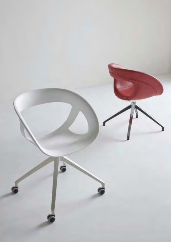 MOEMA Stefano Sandonà Design 54 59 47 MOEMA 75 4-Legged upholstered chair, chrome or painted, metal frame. Sedia tappezzata 4 gambe, telaio in metallo cromato o verniciato.