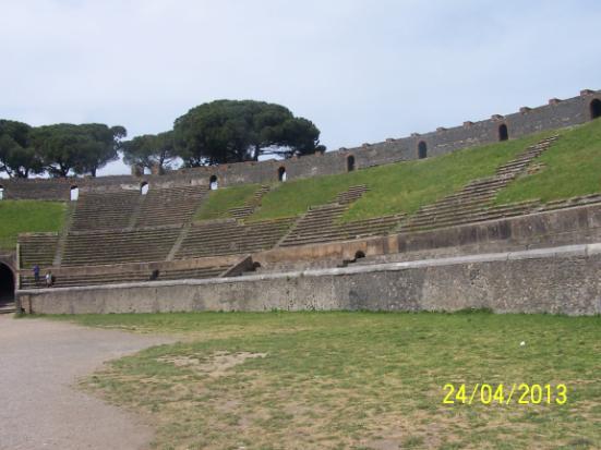 Teatro Grande Detajl in hiše v Pompejih Nema