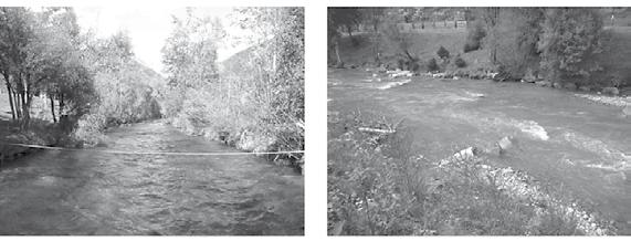 Macroinvertebrates response to small-scale restoration interventions in mountains rivers Sediment size and cross section Pebble size count and cross sections were surveyed before and after the