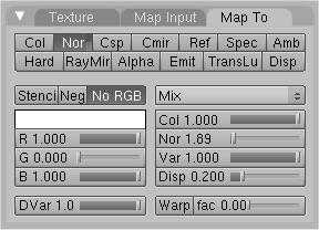 In Blender le Normal Map vengono inserite esattamente come le Bump Map, assegnando una texture al parametro Nor di un materiale.