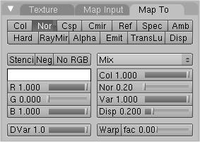 A differenza di quanto avviene per le Bump, Blender e' piuttosto "sensibile" all'intensita' delle Normal Map.