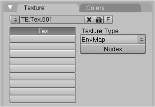In Blender le mappe di ambiente si creano come texture di tipo EnvMap.
