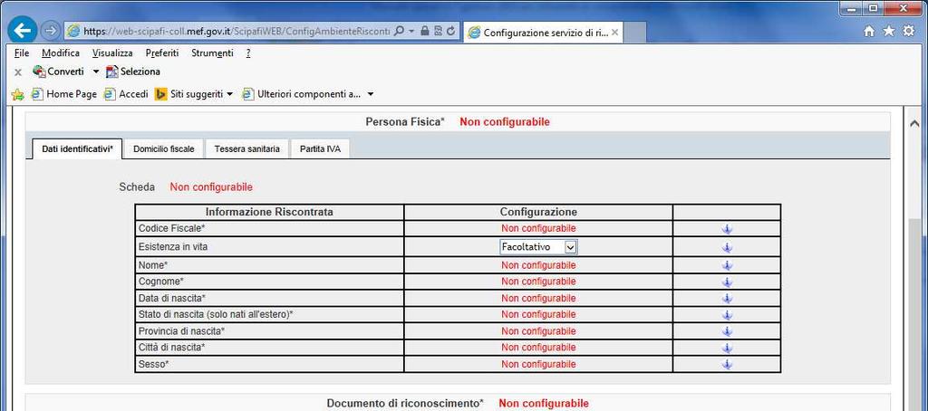 6.6 La configurazione dell ambiente di riscontro per il singolo aderente 6.6.1 Sintesi me Descrizione Regole di attivazione Punto di attivazione