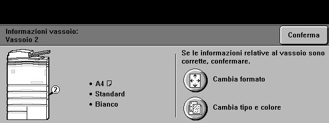 La carta non deve superare la riga di riempimento massimo.! Chiudere il vassoio. NOTA: se si utilizza il vassoio 1 o 2, accertarsi che le guide tocchino la pila dei fogli.