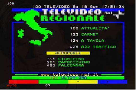 Premere il tasto giallo o blu per passare i programmi tv di ieri o domani. 4.4 Televideo Premere [TTX] per menu programma dell'input: 1.