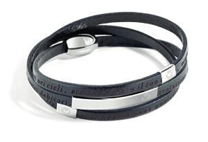 Love & Love Acciao lucido e vera pelle. Polished stainless steel and genuine leather.