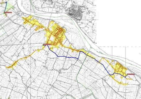 COLLETTAMENTO FELONICA AL DEPURATORE DI SERMIDE INQUADRAMENTO CARTOGRAFICO Intervento proposto Costo collettore Felonica