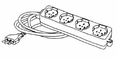 Se indispensabili, e previa autorizzazione del responsabile della sicurezza, usare sempre adattatori e prolunghe idonei a sopportare la corrente assorbita dagli apparecchi utilizzatori.