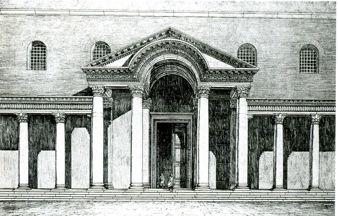 Santa Sofia - Seconda fase Teodosio II costruisce una