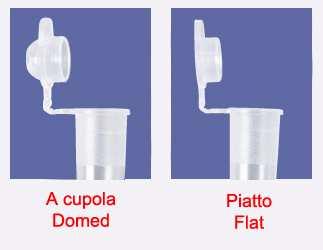 2ml 8-strip PCR tubes with individually attached TAPPI A CUPOLA / DOMED CAPS Strip da 8 provette da 0,2ml, tappo a Cupola attaccato 0.