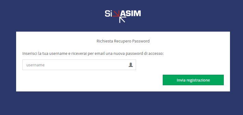 2. Recupero password Se non si ricorda la password cliccare su dimenticato la password?