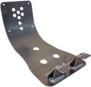 GUNNER SPARE PARTS SLITTA PARAMOTORE IN ALLUMINIO SKID PLATE (CAT.