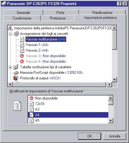 Accedere al computer/alla rete usando un account con diritti di amministratore Fare clic sul pulsante Start, selezionare l icona Stampanti e fax. (per Windows NT 4.