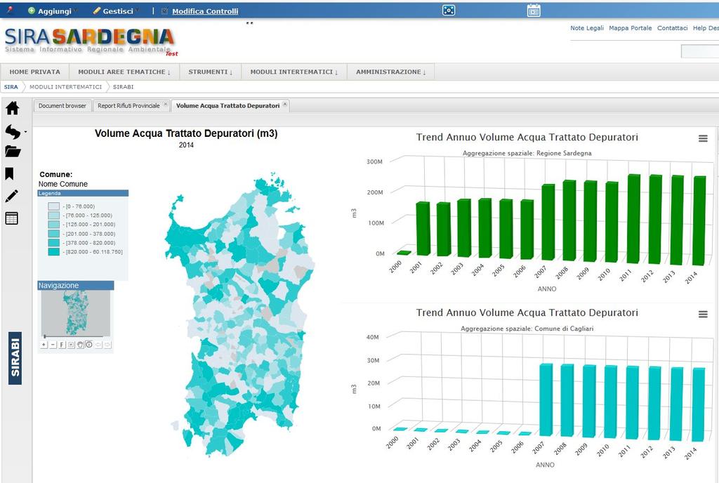 Il progetto SIRA II prevede anche una forte implementazione delle funzioni cartografiche del sistema SIRA e del suo Modulo Cartografico, peraltro già sviluppato nel corso del primo stralcio