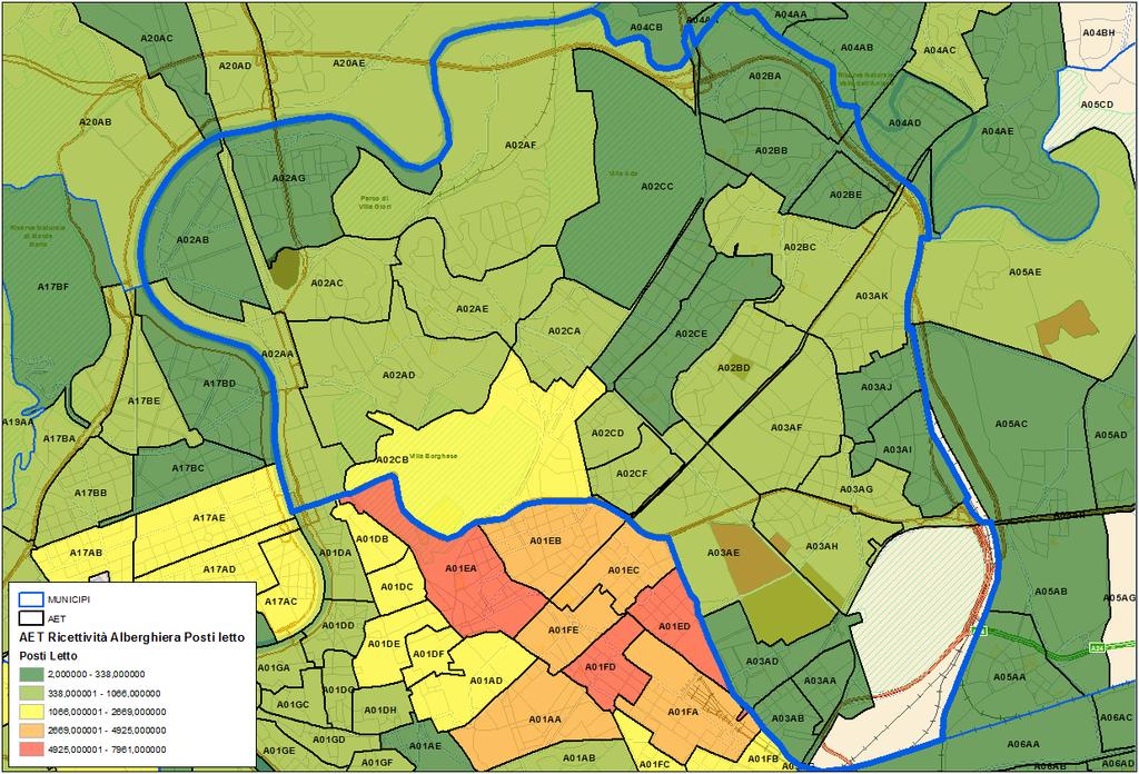 Domanda di Servizio Municipio II Ricettività Alberghiera (Posti