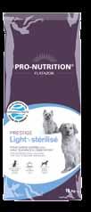 PRESTIGE Light Cani predisposti al sovrappeso e/o sterilizzati CANI STERILIZZATI C125090 In seguito ad un aumento di peso o a un intervento di sterilizzazione, le esigenze nutrizionali del cane