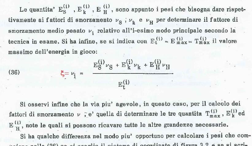 FATTORI DI SMORZAMENTO SPETTRO DI PROGETTO La