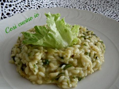 Risotto di insalata Qui, nel Veneto, ogni verdura è buona per preparare il risotto.