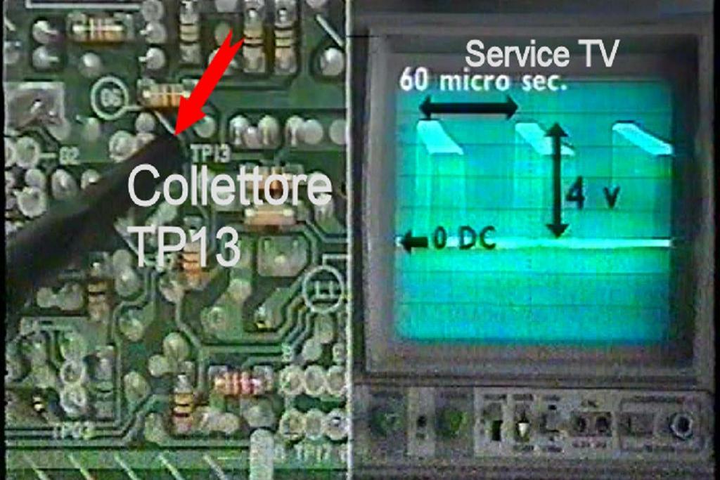 Verificare l oscillogramma sulla base del pilota TP13.