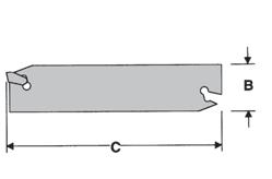 eparator PL Lame a doppia sede larghezza dell inserto Per rimuovere l'inserto: Utilizzare la chiave PL per la rimozione degli inserti numero di catalogo 608104 Filettatura, scanalatura, troncatura