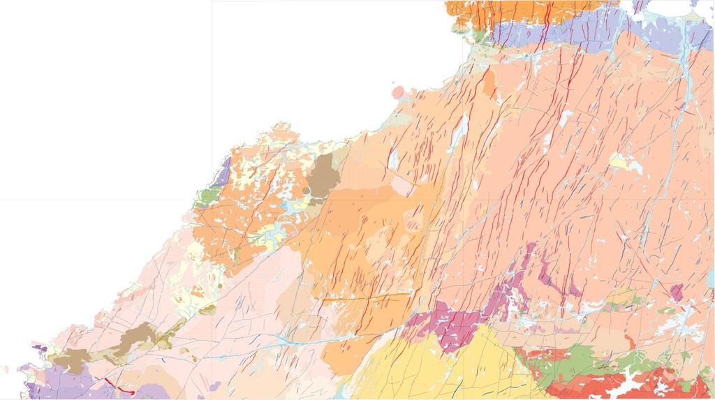 La nuova cartografia geologica prodotta nel 2013 per il Progetto Carta Geologica Graniti Nord Sardegna, scala 1:25.