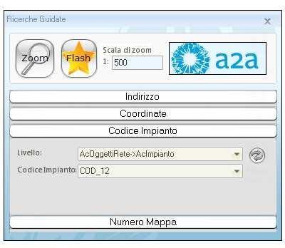 Per Numer di Mappa Esegue la ricerca su di un zna di un quadr di unine della cartgrafia 1.3.4.