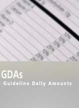 1 di 5 Rationale CIAA agreed values for GDAs Example of GDAs GDAs in all EU languages "Portion" in all EU languages Style guide Download template of GDAs icons Home About GDAs Nutrition Labelling