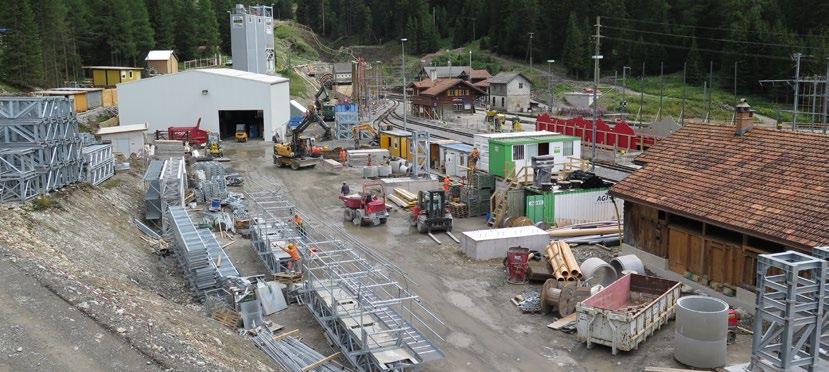 Grandi progetti ferroviari 2015 Nuova galleria dell Albula 23 Galleria dell Albula, cantiere di Preda.