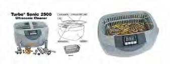 britannico (12.8 x 8 x 3.9 ). Pulisce fino a 1300 bossoli del 9 millimetri e 600 del 308 Win. The Turbo 6000 sonic è alimentata da due trasduttori ad ultrasuoni di stampo industriale.