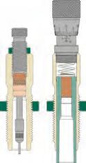 BUSHING STYLE DIE SETS TYPE S - MATCH Bushing Full Die Set Set di matrici Bushing Full - Type S Match Contiene: Type S Bushing Full Sizing Die = Matrice della serie Type-S per il ridimensionamento