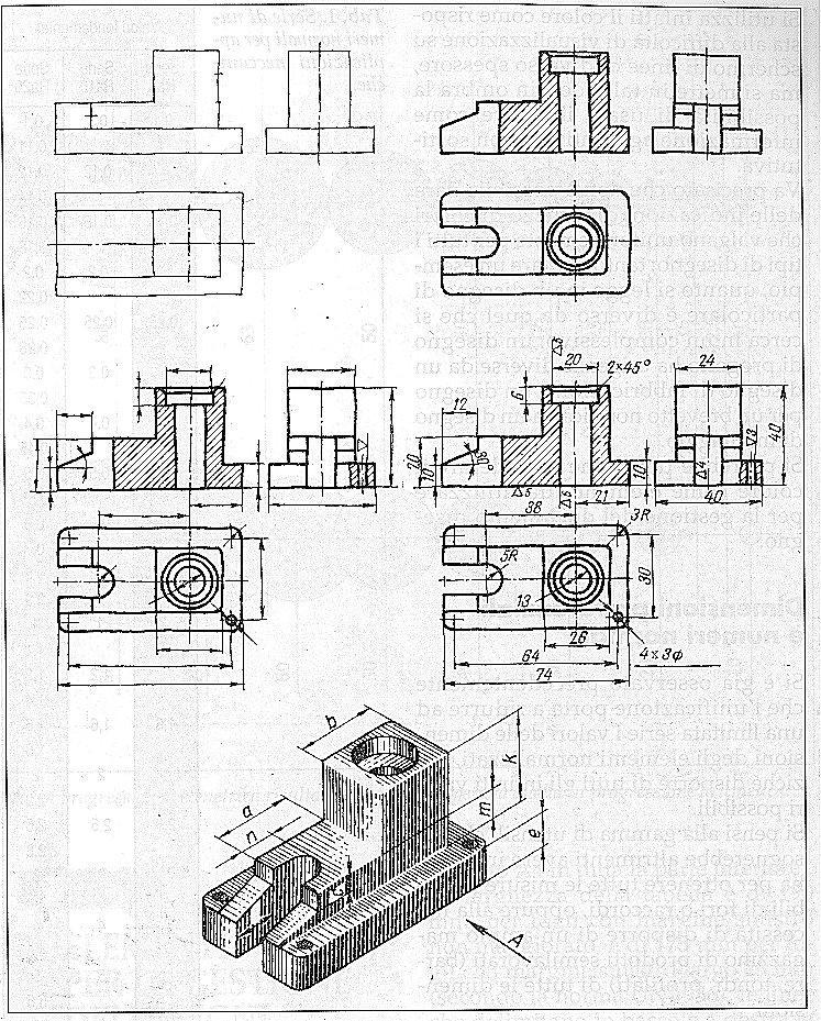 Tipi di rappresentazione 1 2 3 1. assonometria: rappresentazione grafica studiata in geometria descrittiva finalizzata a dare una visione delle tre dimensioni di un oggetto.