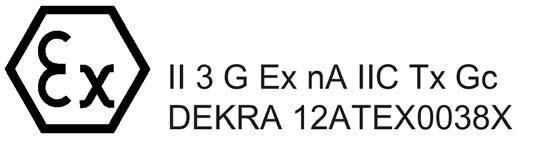 Part 0: General Requirements) OPPURE Omologazione IECEx Secondo la Norma IEC 60079-15 (Explosive