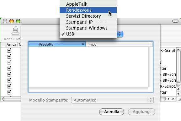 Stampa in rete da Macintosh f (Per Mac OS X 10.2.4-10.3.