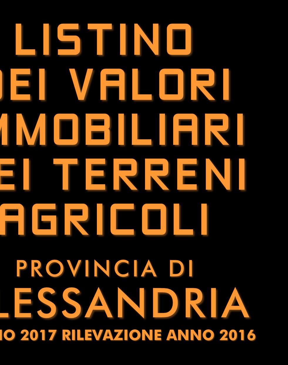 ISSN: 2280-191X LISTINO DEI VALORI IMMOBILIARI DEI TERRENI AGRICOLI PROVINCIA