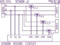 Misura della distorsione armonica totale (THD) e delle singole componenti armoniche fino al 40 ordine di tensione, di corrente e di potenza.