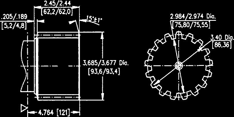 2 Cilindrata in cm 3 /giro- Displacement code Pos. 3 Freno - Brake Pos. 4 Tipo di freno -Type of a brake Pos.