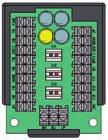 Into the Giotto and J-Giotto control units equiped with solenoid valves fed by a 24Vdc supply il installed a terminal board with 4 indicator LEDs.