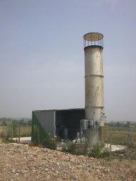 aspirazione biogas particolare della zona di estrazione