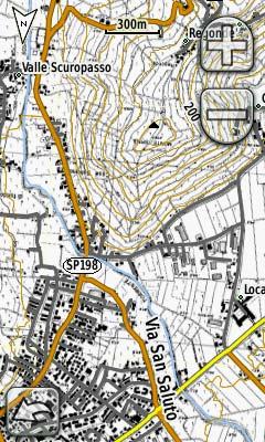 Nell immagine a sinistra è evidente l estrema precisione delle curve di livello della TrekMap Regionale Lombardia (marroni) comparate con quelle