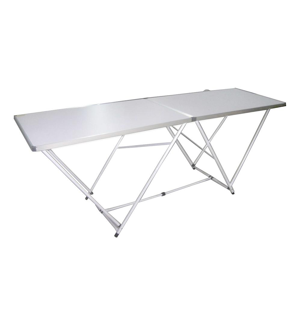 cod.411029 tavolo heavy Tavolo 200x60 Struttura in alluminio palo tondo 21mm Piano multistrato E' la soluzione ideale