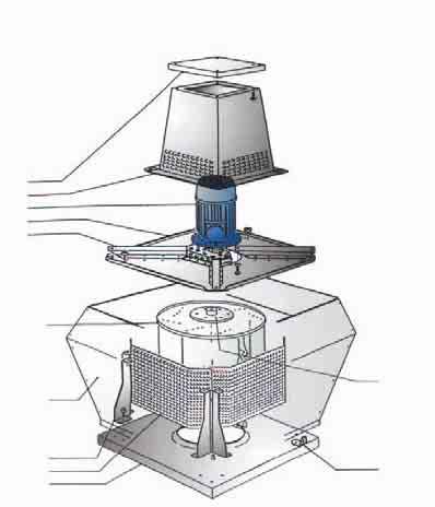 TORRINI DI ESTRAZIONE CENTRIFUGHI A GETTO VERTICALE SERIE TNV/HC CENTRIFUGAL EXHAUST ROOF FANS VERTICAL OUTLET TNV/HC SERIES FUNZIONAMENTO 200 C CONTINUI / OPERATING TEMPERATURE 200 C IN CONTINUOS 12