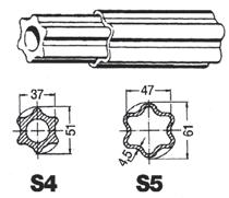 alberi cardanici - riduzioni CROCIERE CARDANICHE TIPO WALTERSCHEID Riferimenti disegni Dimensioni Adattabile a: riferimento WALTERSCHEID D L Tipo vecchio Tipo nuovo WF07 2001