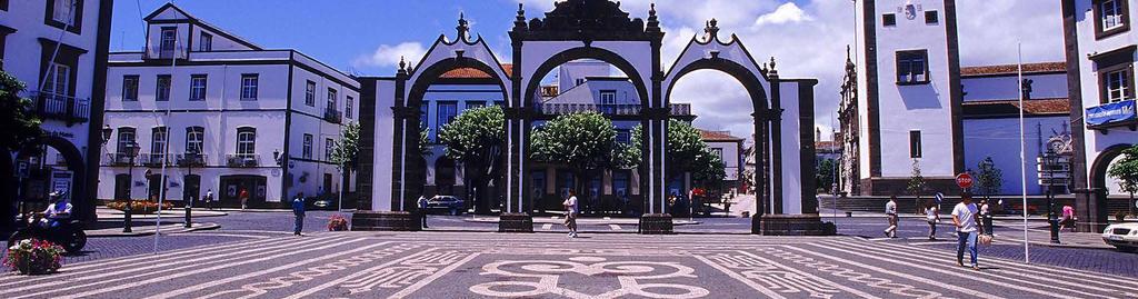 GIRO 8 GIORNI 7 NOTTI Circuito Negli Azzorre 4 isole: São Miguel, Terceira, Faial & Pico Arrivo a Ponta Delgada Arrivo a Ponta Delgada. Transferimento verso l Hotel a Ponta Delgada.