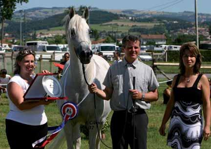 Reserve Mare Champion followed by Virginia de Syrah, a 17-year-old daughter of Passem which did a great show.