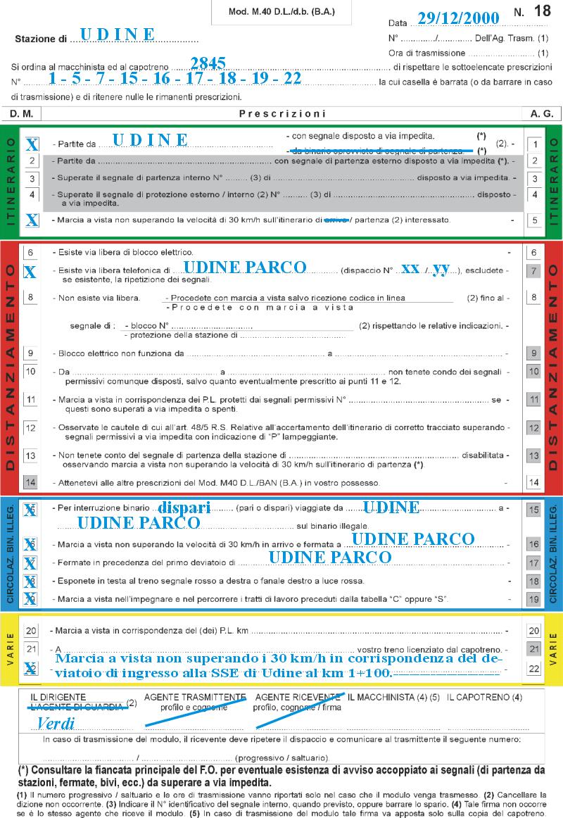 M.40DL LINEA UDINE